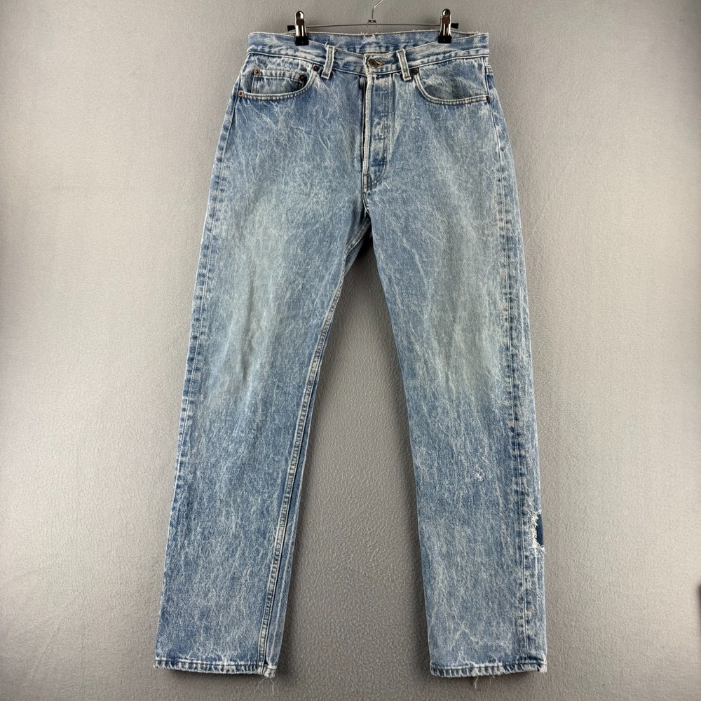 Vintage Levis Jeans Mens 34x32 (Fits 32x31) 80s Acid Wash‎ 501 Made in USA